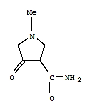 3-Pyrrolidinecarboxamide,1-methyl-4-oxo-(4ci) Structure,733804-80-3Structure