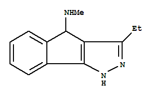 (9ci)-3-乙基-1,4-二氫-n-甲基-茚并[1,2-c]吡唑-4-胺結(jié)構(gòu)式_734494-53-2結(jié)構(gòu)式