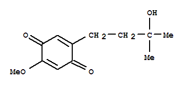 2,5-Cyclohexadiene-1,4-dione, 2-(3-hydroxy-3-methylbutyl)-5-methoxy-(9ci) Structure,735270-31-2Structure