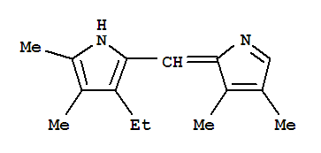 (9ci)-2-[(3,4-二甲基-2H-吡咯-2-基)甲基]-3-乙基-4,5-二甲基-1H-吡咯結(jié)構(gòu)式_736076-80-5結(jié)構(gòu)式