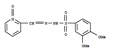 Benzenesulfonic acid,3,4-dimethoxy-, 2-[(1-oxido-2-pyridinyl)methylene]hydrazide Structure,73736-93-3Structure