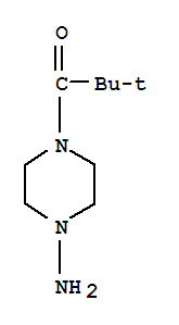 1-Piperazinamine,4-(2,2-dimethyl-1-oxopropyl)-(9ci) Structure,73742-60-6Structure