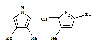 (9ci)-4-乙基-2-[(5-乙基-3-甲基-2H-吡咯-2-基)甲基]-3-甲基-1H-吡咯結(jié)構(gòu)式_738516-16-0結(jié)構(gòu)式