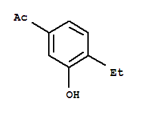 1-(4-乙基-3-羥基苯基)-乙酮結(jié)構(gòu)式_73898-20-1結(jié)構(gòu)式