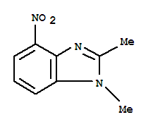 1H-benzimidazole,1,2-dimethyl-4-nitro-(9ci) Structure,73902-41-7Structure