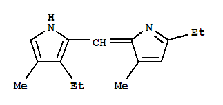 (9ci)-3-乙基-2-[(5-乙基-3-甲基-2H-吡咯-2-基)甲基]-4-甲基-1H-吡咯結(jié)構(gòu)式_739301-42-9結(jié)構(gòu)式