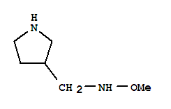 3-Pyrrolidinemethanamine,n-methoxy-(9ci) Structure,739334-93-1Structure