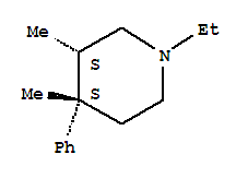 Piperidine, 1-ethyl-3,4-dimethyl-4-phenyl-, cis-(9ci) Structure,740031-86-1Structure