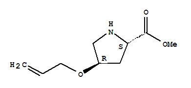 (4r)-(9ci)-4-(2-丙烯基氧基)-L-脯氨酸甲酯結(jié)構(gòu)式_740758-94-5結(jié)構(gòu)式