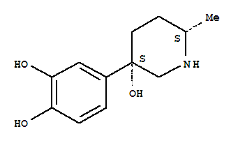 1,2-Benzenediol, 4-(3-hydroxy-6-methyl-3-piperidinyl)-, cis-(9ci) Structure,740782-22-3Structure