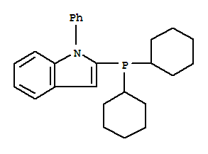 2-(Dicyclohexylphosphino)-1-phenyl-1H-indole Structure,740815-36-5Structure