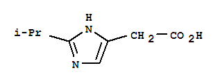 1H-imidazole-4-aceticacid,2-(1-methylethyl)-(9ci) Structure,741624-24-8Structure