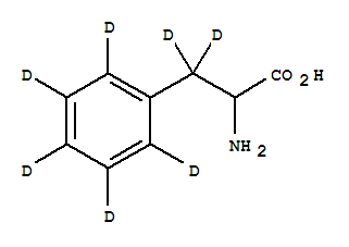 DL-苯丙氨酸-D7結(jié)構(gòu)式_74228-83-4結(jié)構(gòu)式