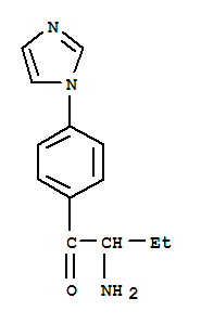 1-Butanone, 2-amino-1-[4-(1h-imidazol-1-yl)phenyl]- Structure,742661-63-8Structure