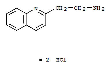 2-(喹啉-2-基)乙胺雙鹽酸鹽結(jié)構(gòu)式_74274-01-4結(jié)構(gòu)式