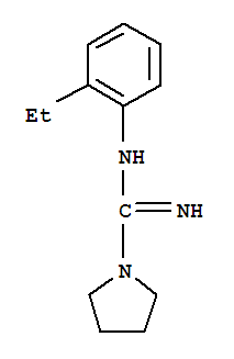 1-Pyrrolidinecarboximidamide,n-(2-ethylphenyl)-(9ci) Structure,743378-72-5Structure