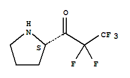 1-Propanone, 2,2,3,3,3-pentafluoro-1-(2-pyrrolidinyl)-, (s)-(9ci) Structure,743394-86-7Structure