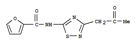 (9ci)-n-[3-(2-氧代丙基)-1,2,4-噻二唑-5-基]-2-呋喃羧酰胺結(jié)構(gòu)式_743472-93-7結(jié)構(gòu)式
