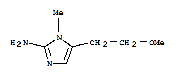 1H-imidazol-2-amine,5-(2-methoxyethyl)-1-methyl-(9ci) Structure,744146-80-3Structure