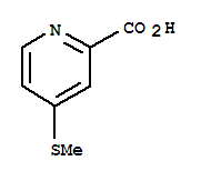 2-Pyridinecarboxylic acid, 4-(methylthio)- Structure,74470-30-7Structure