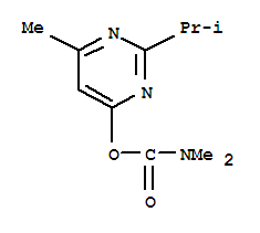 2-Isopropyl-6-methylpyrimidin-4-yl dimethylcarbamate Structure,74536-98-4Structure