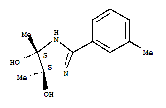 1H-imidazole-4,5-diol, 4,5-dihydro-4,5-dimethyl-2-(3-methylphenyl)-, trans- (9ci) Structure,746552-76-1Structure