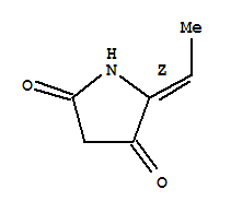 2,4-Pyrrolidinedione,5-ethylidene-,(z)-(9ci) Structure,74730-44-2Structure