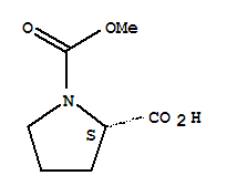 (S)-1-(甲氧基羰基)吡咯烷-2-羧酸結(jié)構(gòu)式_74761-41-4結(jié)構(gòu)式