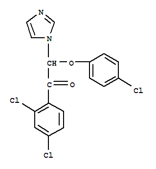 Ethanone, 2-(4-chlorophenoxy)-1-(2,4-dichlorophenyl)-2-(1h-imidazol-1-yl)- Structure,748080-23-1Structure