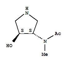 Acetamide, n-[(3r,4r)-4-hydroxy-3-pyrrolidinyl]-n-methyl-, rel-(9ci) Structure,748183-26-8Structure