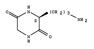 2,5-Piperazinedione,3-(3-aminopropyl)-,(s)-(9ci) Structure,74838-81-6Structure