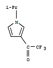 Ethanone, 2,2,2-trifluoro-1-[1-(1-methylethyl)-1h-pyrrol-3-yl]-(9ci) Structure,74889-34-2Structure