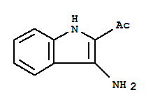 (9ci)-1-(3-氨基-1H-吲哚-2-基)-乙酮結(jié)構(gòu)式_74897-48-6結(jié)構(gòu)式