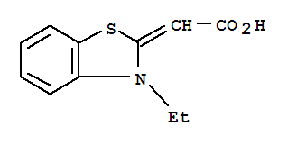 Acetic acid, (3-ethyl-2(3h)-benzothiazolylidene)-(9ci) Structure,749255-48-9Structure