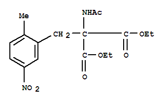 Diethyl 2-(acetamindo)-2-(2-methyl-5-nitrobenzyl)malonate Structure,74980-07-7Structure