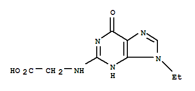 n-(9-乙基-6,9-二氫-6-氧代-1H-嘌呤-2-基)-甘氨酸結(jié)構(gòu)式_749917-36-0結(jié)構(gòu)式