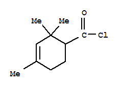 3-Cyclohexene-1-carbonyl chloride, 2,2,4-trimethyl-(9ci) Structure,75091-77-9Structure