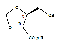 1,3-Dioxolane-4-carboxylicacid,5-(hydroxymethyl)-,(4r-trans)-(9ci) Structure,75201-59-1Structure