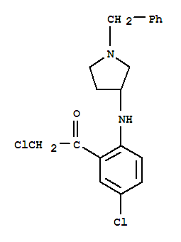 2-氯-1-[5-氯-2-[[1-(苯基甲基)-3-吡咯烷]氨基]苯基]-乙酮結(jié)構(gòu)式_752165-83-6結(jié)構(gòu)式