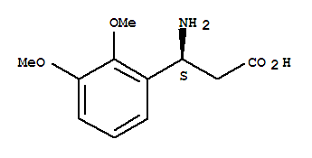 (S)-3-氨基-3-(2,3-二甲氧基苯基)-丙酸結(jié)構(gòu)式_752198-18-8結(jié)構(gòu)式