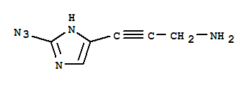 2-Propyn-1-amine, 3-(2-azido-1h-imidazol-4-yl)-(9ci) Structure,753437-57-9Structure