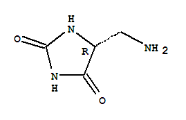 (5r)-(9ci)-5-(氨基甲基)-2,4-咪唑啉二酮結(jié)構(gòu)式_753448-38-3結(jié)構(gòu)式