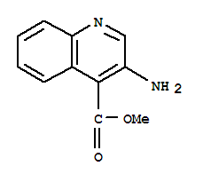 (9ci)-3-氨基-4-喹啉羧酸甲酯結構式_75353-51-4結構式