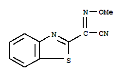 2-Benzothiazoleacetonitrile,alpha-(methoxyimino)-(9ci) Structure,75408-07-0Structure