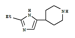 Piperidine, 4-(2-ethyl-1h-imidazol-4-yl)-(9ci) Structure,754185-75-6Structure