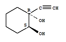 1,2-Cyclohexanediol, 1-ethynyl-, trans-(9ci) Structure,75476-41-4Structure