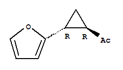 Ethanone, 1-[2-(2-furanyl)cyclopropyl]-, trans-(9ci) Structure,75491-25-7Structure