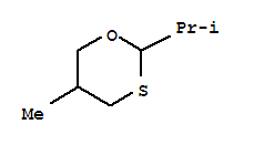 (9ci)-5-甲基-2-(1-甲基乙基)-1,3-氧硫雜環(huán)己烷結(jié)構(gòu)式_75501-43-8結(jié)構(gòu)式