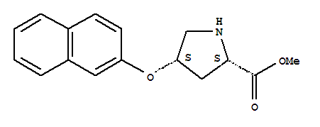 (4s)-4-(2-萘氧基)-L-脯氨酸甲酯結構式_755707-37-0結構式