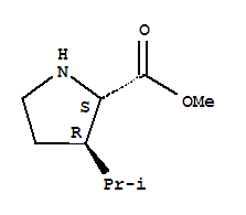 (3r)-(9ci)-3-(1-甲基乙基)-L-脯氨酸甲酯結(jié)構(gòu)式_755743-23-8結(jié)構(gòu)式